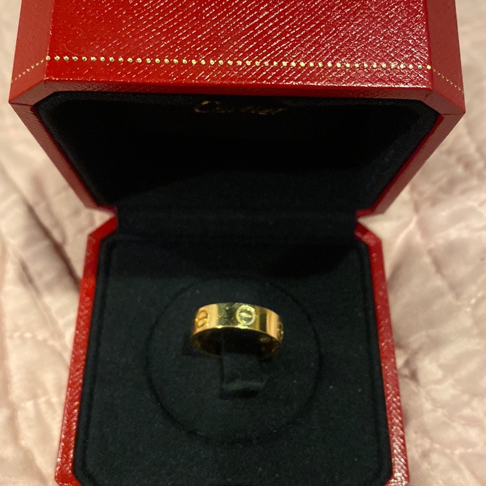 Authentic 18 K gold Cartier Love Ring